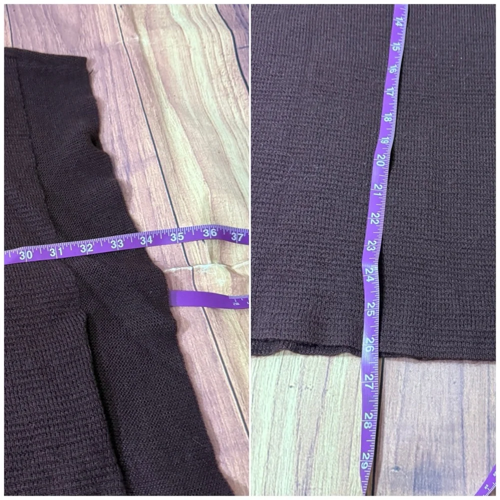 New York & Company Deep Burgundy Boatneck Poncho Sweater - Picture 12 of 12